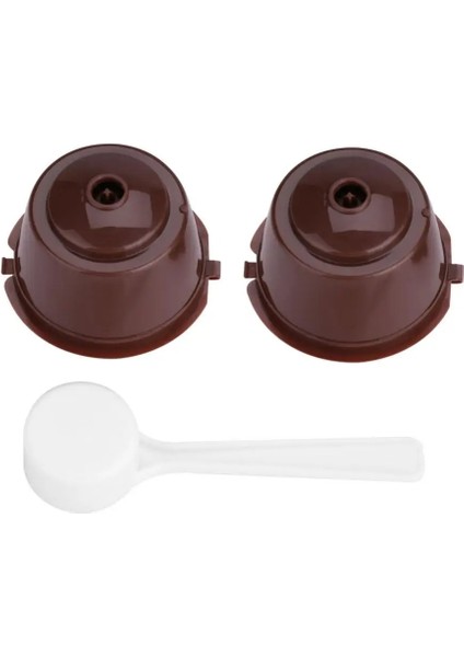 2 Adet Kahverengi Tarzı Adet Yeniden Doldurulabilir Sihirli Kahve Kapsülü Nescafe Dolce Gusto Nespresso Kahve Makinesi Makineleri Için Kapsül Tutacağı (Yurt Dışından)