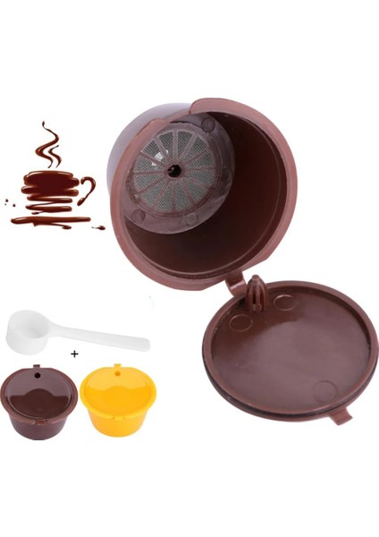 2 Adet Kahverengi Tarzı Adet Yeniden Doldurulabilir Sihirli Kahve Kapsülü Nescafe Dolce Gusto Nespresso Kahve Makinesi Makineleri Için Kapsül Tutacağı (Yurt Dışından) indirimleri
