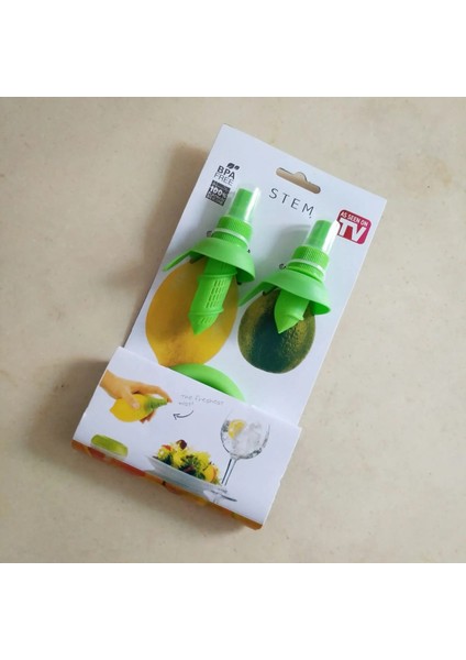 Yeşil Stil 1 & 2 Adet Mini Meyve Suyu Sıkacağı Limon Püskürtücü Karpuz Narenciye Sprey Pişirme Araçları Mutfak Aletleri Taze Meyve Suyu 6z (Yurt Dışından)