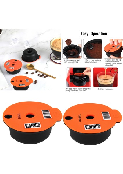 180ML Tarzı Bosch Tassimo Için Yeniden Doldurulabilir Yeniden Kullanılabilir Pp Plastik Kahve Kapsül Bardakları (Yurt Dışından)