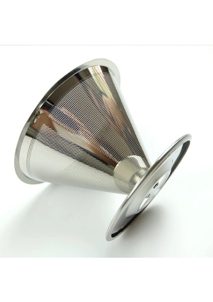 Stand Stili ile Çift Katmanlı Paslanmaz Çelik Kahve Filtre Tutucu Kahveler Üzerine Dökün Damlatıcı Mesh Kahve Çay Filtre Sepeti Araçları (Yurt Dışından) fırsatları