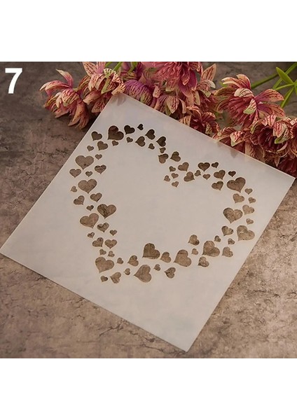 No.7 Tarzı Moda Boyama Şablonu Stencil Scrapbooking Albümü Kek Kahve Dıy Sanat Dekoru Kek Dekor Mutfak Yaratıcı Malzemeleri Aracı (Yurt Dışından) indirimleri