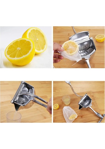 Gümüş Tarzı 22X10.8X10CM Manuel Meyve Sıkacağı Sıkacağı Alüminyum Alaşımlı El Basınçlı Sıkacağı Nar Portakal Limon Şeker Kamışı Mutfak Sıkacağı Aracı 1 Adet (Yurt Dışından) indirimleri