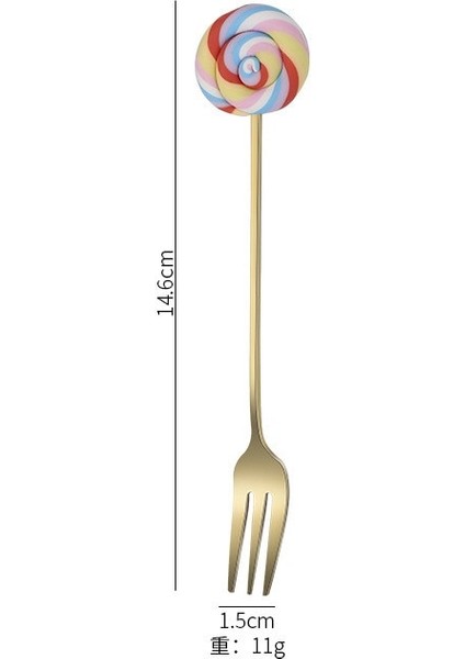 Altın Çatal 1 Tarzı Donut Tasarım Paslanmaz Çelik Kahve Kaşığı Meyve Çatalı Karıştırma Süt Çay Kaşığı Tatlı Meyve Kaşığı Mutfak Sofra 12CM (Yurt Dışından)