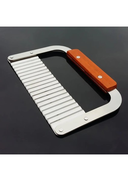 x Tipi Paslanmaz Çelik Oluklu Bıçak Yaratıcı Dalga Patates Bıçağı Patates Kesim Kiti Profesyonel Patates Talaş Kesici (Yurt Dışından) fırsatları