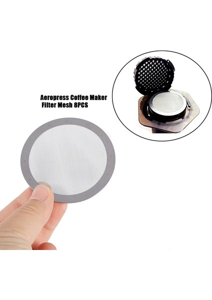 4 Adet Tarzı 8 Adet Paslanmaz Çelik Disk Metal Aeropress Kahve Makinesi Için Ultra Ince Filtre Mutfak Kahve Aksesuarları (Yurt Dışından) fiyatları