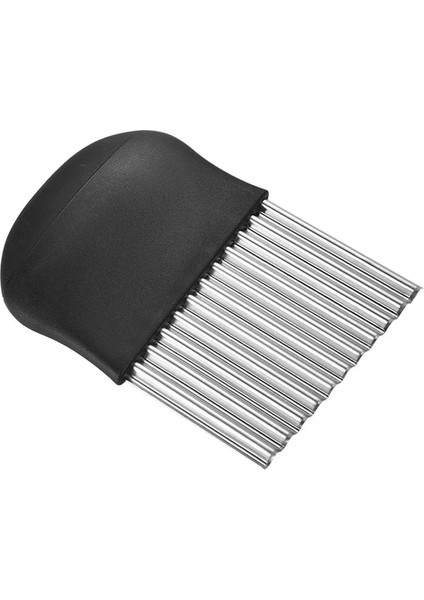 B Tarzı Paslanmaz Çelik Patates Cipsi Dilimleme Hamur Sebze Meyve Kırışık Dalgalı Dilimleme Bıçağı Patates Kesici Doğrayıcı Fransız Kızartma Makinesi (Yurt Dışından)