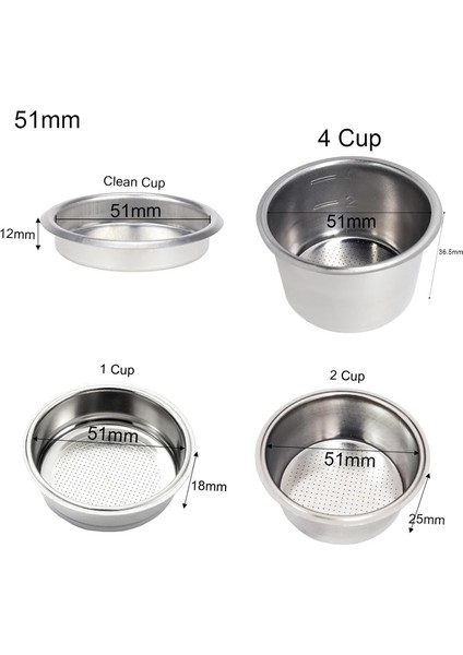 58MM Pembe Yüzük Stili Filtre Kahve Portafiltre Fincan mm Filtre Sepeti Kahve Kaşığı Dozaj Halkası Fırça Süt Fincan Havlu Mat Aksesuarlar (Yurt Dışından)