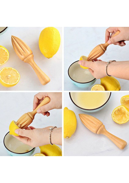 1 Adet Tarzı Yaratıcı Ahşap Limon Sıkacağı El Basın Manuel Sıkacağı Meyve Portakal Narenciye Suyu Sıkacağı Raybalar On Köşe Şekil Sıkacağı (Yurt Dışından)