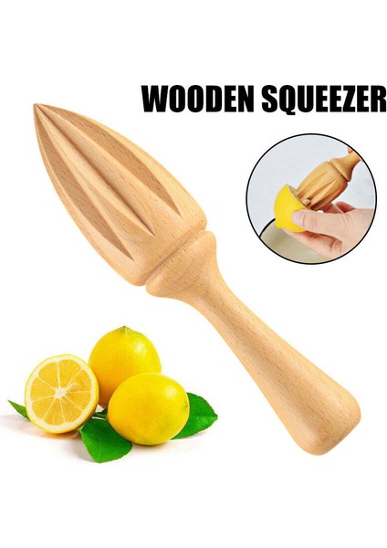 1 Adet Tarzı Yaratıcı Ahşap Limon Sıkacağı El Basın Manuel Sıkacağı Meyve Portakal Narenciye Suyu Sıkacağı Raybalar On Köşe Şekil Sıkacağı (Yurt Dışından)