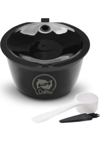 1 Adet Siyah Stil Dolce Gusto Için Icafilas Yeniden Kullanılabilir Crema Kahve Kapsülü Cappuccino Filtreleri Nescafe Dolci Gusto Makinesi ile Uyumlu (Yurt Dışından)