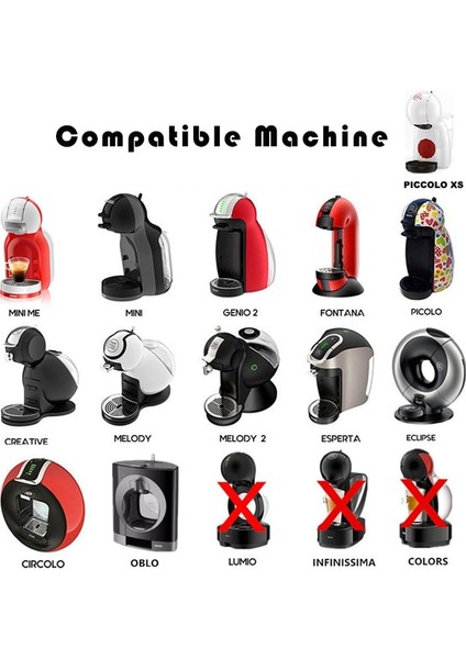 1 Adet Siyah Stil Dolce Gusto Için Icafilas Yeniden Kullanılabilir Crema Kahve Kapsülü Cappuccino Filtreleri Nescafe Dolci Gusto Makinesi ile Uyumlu (Yurt Dışından) fiyatları