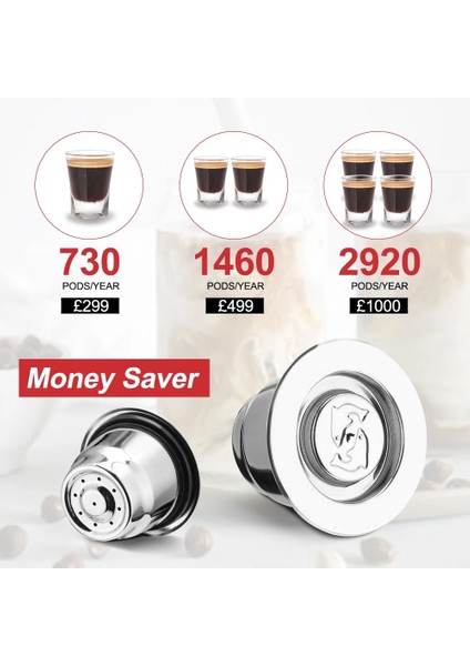 2 Kapsül Tarzı Nespresso Için Icafilascapsule Yeniden Kullanılabilir 2'si 1 Arada Kullanım Doldurulabilir Kapsül Crema Espresso Yeniden Kullanılabilir Doldurulabilir Kahve Filtresi (Yurt Dışından) modelleri