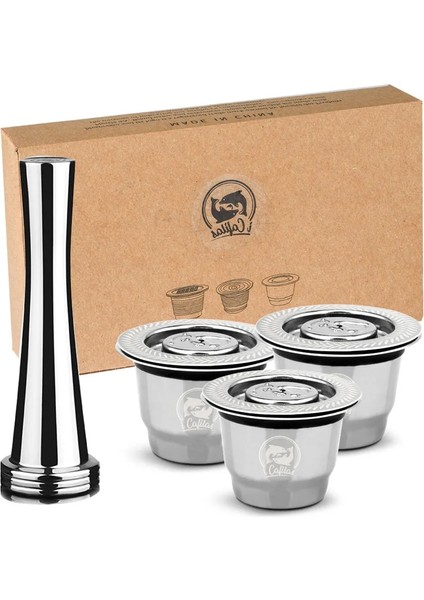 2 Kapsül Tarzı Nespresso Için Icafilascapsule Yeniden Kullanılabilir 2'si 1 Arada Kullanım Doldurulabilir Kapsül Crema Espresso Yeniden Kullanılabilir Doldurulabilir Kahve Filtresi (Yurt Dışından) fırsatları
