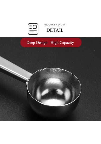 3 Kaşık Ss Stili Paslanmaz Çelik Kahve Kaşığı Çok Işlevli Klipsli Kahve Çay Ölçü Kaşığı 1 Bardak Öğütülmüş Kahve Ölçü Kaşığı (Yurt Dışından) fırsatları