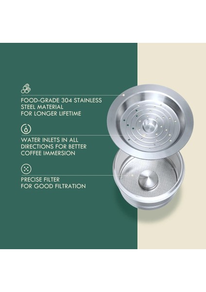 1klasik Stil Caffitaly & Tchibo Cafissimo Classic Machine Için Icafilas Paslanmaz Çelik Doldurulabilir Yeniden Kullanılabilir Kahve Kapsülü Cafeteira Filtresi (Yurt Dışından) indirimleri