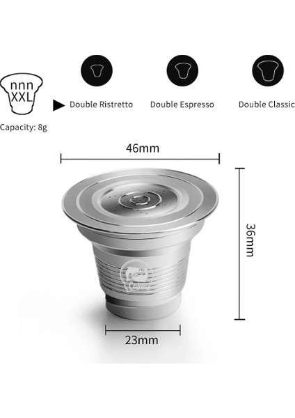 Mor Tarzı I Cafilas Reusabel Kahve Kapsülü Nespresso Filtresi Için Dolce Gusto Pod Için Cafissimo Kahve Fincanı Için Lor Paslanmaz Çelik Pod (Yurt Dışından)