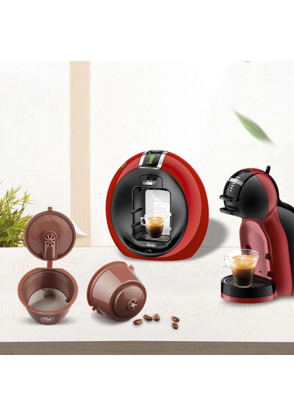 1 Adet Kahverengi Stil Dolce Gusto Için Icafilas Yeniden Kullanılabilir Crema Kahve Kapsülü Cappuccino Filtreleri Nescafe Dolci Gusto Makinesi ile Uyumlu (Yurt Dışından) indirimleri