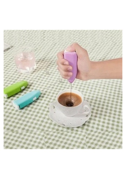 Mavi Stil Sütlü Kahve Çikolata Sürahileri Köpürtücü Mutfak Çırpma Mikseri El Süt Köpürtücü Cappuccino Kreması Köpüklü Karışım Bıyık (Yurt Dışından) fırsatları