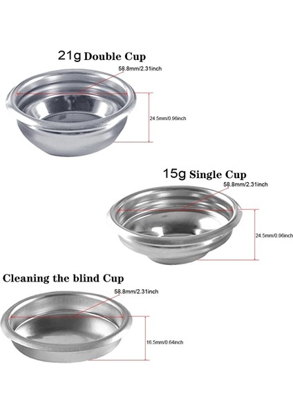 58MM 1 Fincan Stili Filtre Kahve Portafiltre Fincan mm Filtre Sepeti Kahve Kaşığı Dozaj Halkası Fırça Süt Fincan Havlu Mat Aksesuarlar (Yurt Dışından) indirimleri