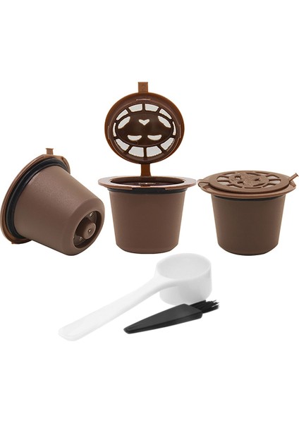 Açık Yeşil Tarzı Doldurulabilir Yeniden Kullanılabilir Nespresso Kahve Kapsülü Kaşık Fırçalı Mutfak Aksesuarları Nespresso Kapsül Saklama Kapsülü Tutacağı (Yurt Dışından)