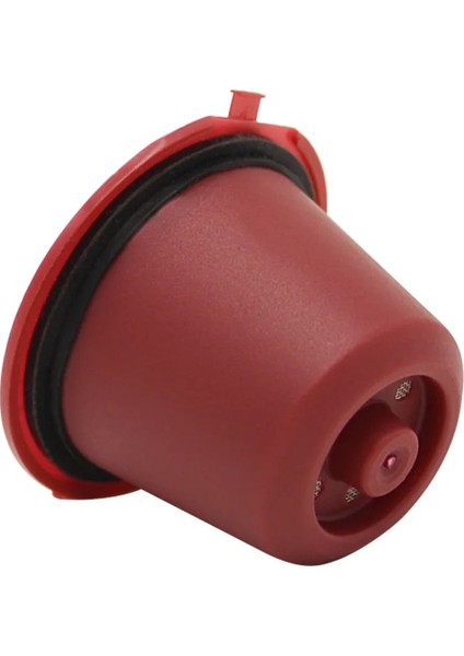 Kırmızı Stil 1 Adet Nespresso Doldurulabilir Yeniden Nespresso Kahve Kapsülü 20ML Filtreler Yeniden Kullanılabilir Kahve Kapsülü Nespresso Bardak Kaşık Fırça (Yurt Dışından)