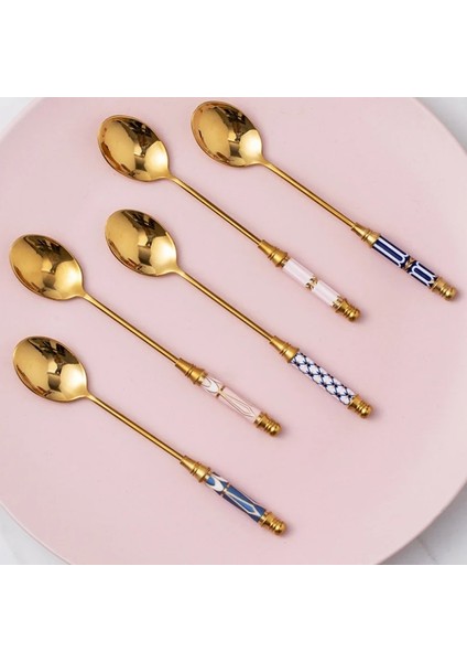 F2 Stili 1 Adet Uzun Saplı Paslanmaz Çelik Kahve Kaşığı Dondurma Karıştırma Kaşığı Tatlı Kaşığı Çay Kaşığı Mutfak Aksesuarları Için (Yurt Dışından) fırsatları