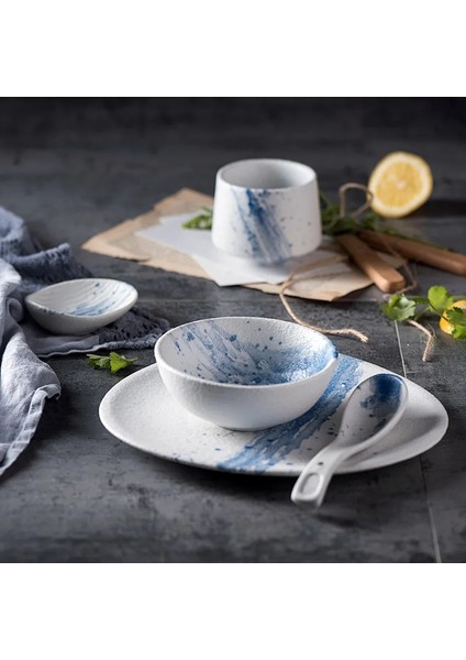 Ben Stil Seramik Sofra 200ML Kahve Fincanı Iskandinav Tarzı Taşınabilir Çay Fincanı Yaratıcı Küçük Su Bardağı Süt Bardakları Çay Seti (Yurt Dışından)