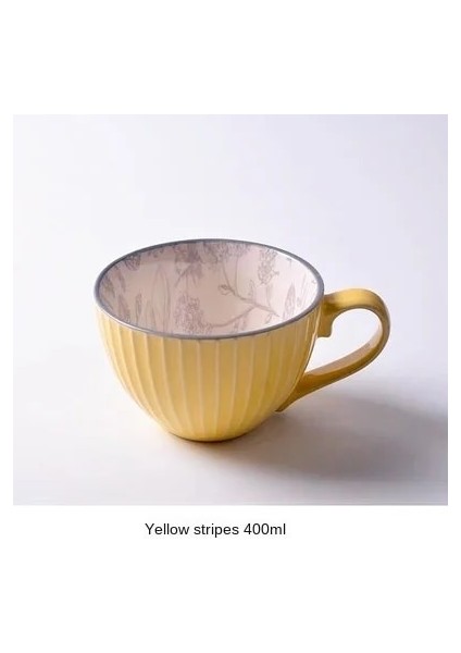 No.6 Tarzı Seramik El Boyalı Kahve Fincanı Kupa Çay Için Yaratıcı Çay Fincanı Vintage Kahvaltı Bardakları Cafe Kabartmalı Çay Bardağı Renkli Handpainted (Yurt Dışından)