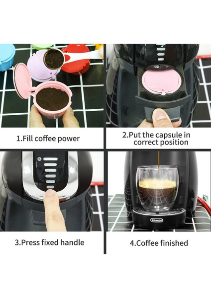 Açık Sarı Stil Yeniden Kullanılabilir Dolci Gusto Damlatıcı Nescafe Dolce Gusto Rose Kahve Kapsül Filtreleri Için Doldurulabilir Çay Sepetleri (Yurt Dışından) fırsatları