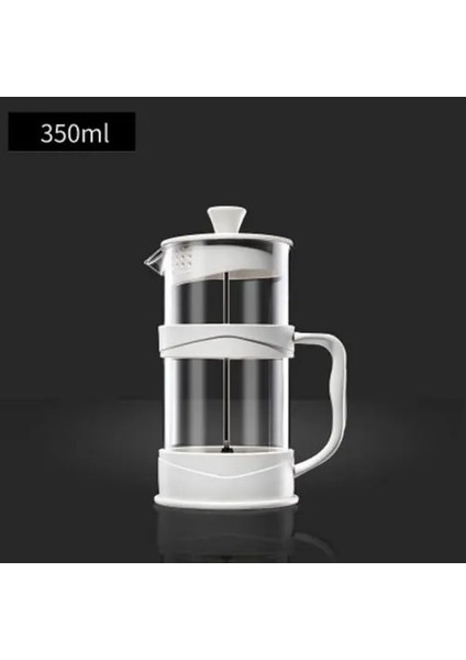 350ML Stili Taşınabilir Manuel Fransız Presleri Pot Kahve Makinesi El Filtre Potu Cam Çay Makinesi Kahve Makinesi Percolator Kahve Drinkware (Yurt Dışından)