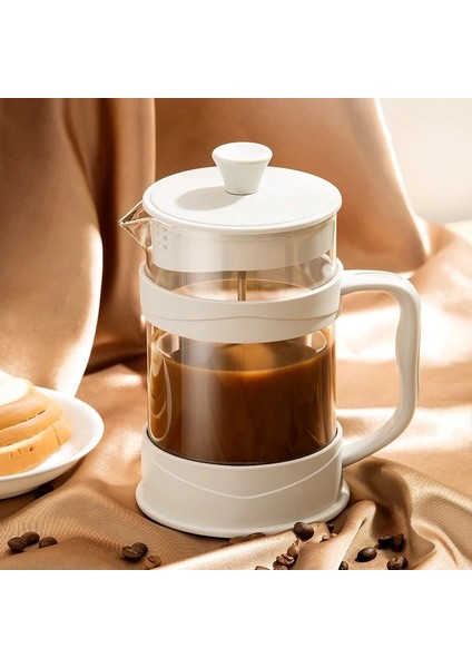 350ML Stili Taşınabilir Manuel Fransız Presleri Pot Kahve Makinesi El Filtre Potu Cam Çay Makinesi Kahve Makinesi Percolator Kahve Drinkware (Yurt Dışından) fiyatları