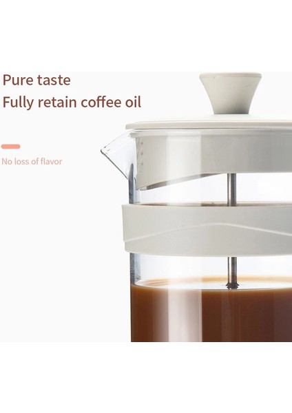 350ML Stili Taşınabilir Manuel Fransız Presleri Pot Kahve Makinesi El Filtre Potu Cam Çay Makinesi Kahve Makinesi Percolator Kahve Drinkware (Yurt Dışından) fırsatları