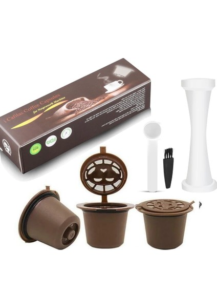 Erik Tarzı Icafilas Nespresso Makinesi Için Doldurulabilir Yeniden Kullanılabilir Kahve Kapsülü Nespresso Için Kahve Filtresi Manxhine Basket Renkleri Sabotaj ile (Yurt Dışından)