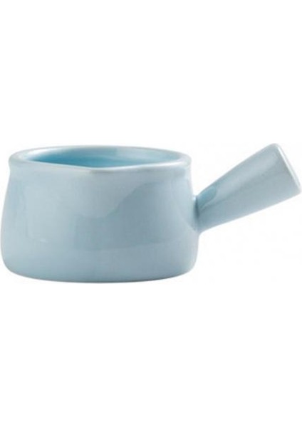 Mavi Stil Seramik Mini Tencere Süt Sürahi Tencere Mutfak Tencere Pot Reçel Kase Saplı Süt Fincan Şekerlik (Yurt Dışından)