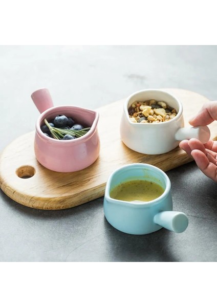 Mavi Stil Seramik Mini Tencere Süt Sürahi Tencere Mutfak Tencere Pot Reçel Kase Saplı Süt Fincan Şekerlik (Yurt Dışından) modelleri