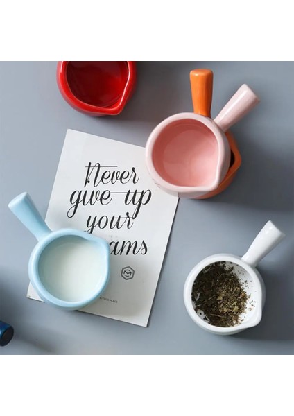 Mavi Stil Seramik Mini Tencere Süt Sürahi Tencere Mutfak Tencere Pot Reçel Kase Saplı Süt Fincan Şekerlik (Yurt Dışından) fırsatları