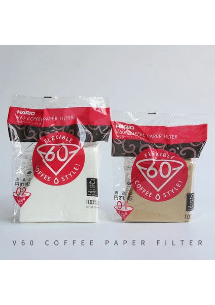 Beyaz 1-4CUP-100PCS Tarzı Hario Japon Kahve Filtre Kağıdı Koni V60 El Yapımı Kahve Damla Kahve Filtre Kağıdı Vcf Kahve Filtresi (Yurt Dışından) modelleri
