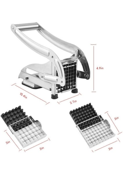 Paslanmaz Çelik Patates Dilimleme Kesme Makinesi Patates Kızartması Kesme En Iyi Değer (Yurt Dışından) fırsatları
