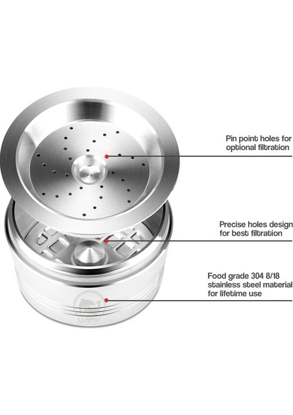 Altın Tarzı Caffitaly Tchibo Cafissimo Aldı Expressi Için Doldurulabilir K-Ücreti Kahve Kapsül Pod Filtreleri Paslanmaz Çelik Cafeteira Tamper Kaşık (Yurt Dışından) modelleri
