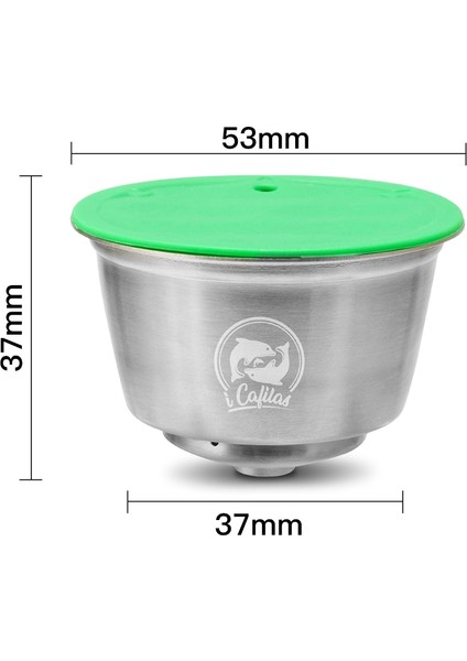 Resim Stili Olarak Icafilas Yeniden Kullanılabilir Kapsül Dolce Gusto Inox Için Nescafe Dolce Gusto Kahve Kapsül Paslanmaz Metal Filtreler Tamper Kaşığı (Yurt Dışından) fiyatları