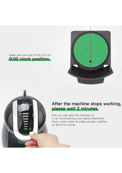 Resim Stili Olarak Icafilas Yeniden Kullanılabilir Kapsül Dolce Gusto Inox Için Nescafe Dolce Gusto Kahve Kapsül Paslanmaz Metal Filtreler Tamper Kaşığı (Yurt Dışından) modelleri