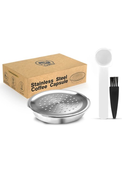 Koyu Haki Stili Philips Senseo Makinesi Için Icafilas Paslanmaz Çelik Kahve Kapsül Kapakları Yeniden Kullanılabilir Filtre Espresso Kahve Makinesi (Yurt Dışından)