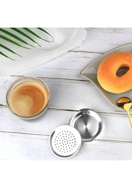 Koyu Haki Stili Philips Senseo Makinesi Için Icafilas Paslanmaz Çelik Kahve Kapsül Kapakları Yeniden Kullanılabilir Filtre Espresso Kahve Makinesi (Yurt Dışından)