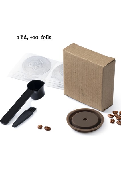 1cap 10FOLYO Stili Yeniden Kullanılabilir Kahve Kapsülü Tepsisi, Nespresso Vertuo ve Vertuoline Kapsül Kapaklarının Yerini Alabilir ve Orijinal Kapsüllerle Uyumludur (Yurt Dışından)