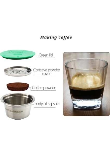 1 Bölme Stili Kapsulone Paslanmaz Çelik Metal Kapsül Dolce Gusto Lumio ile Uyumlu Kahve Makinesi Doldurulabilir Yeniden Kullanılabilir Kapsül Pod Sabotaj (Yurt Dışından) fiyatları