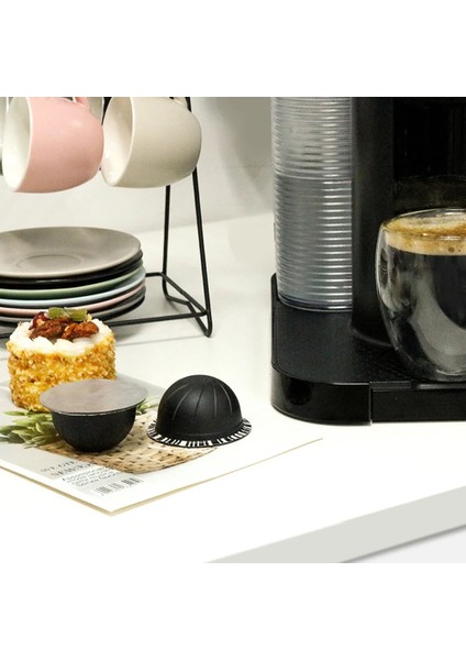 Kumral Tarzı 5 Adetset Tek Kullanımlık Doldurulabilir Kahve Filtre Fincan Kapsül Nespresso Vertuo Kahve Için Uyumlu Filtre Bardak Dolce Gusto Için Pod (Yurt Dışından)