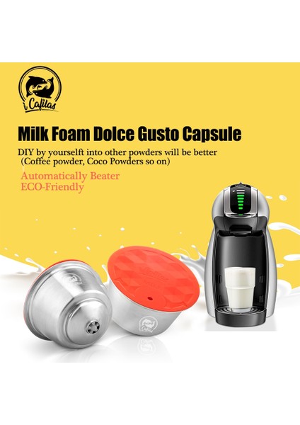 1 Kapsül Tarzı Icafilas Süt Köpük Filtreleri Nescafe Dolce Gusto Aeroccino Yeniden Kullanılabilir Paslanmaz Çelik Dolci Gusto Kahve Kapsülleri Pod Kaşık (Yurt Dışından) modelleri