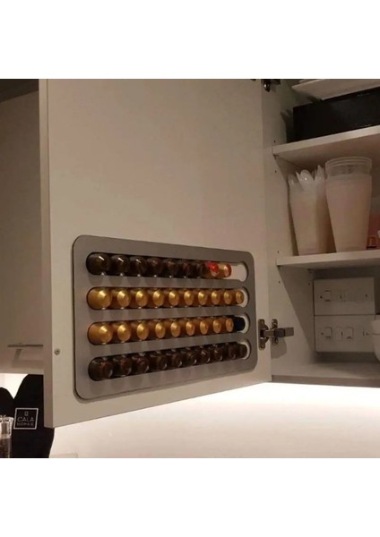 24 Gümüş Tarzı Dro Nespresso Kahve Kapsül Tutucu Standı Döner Kahve Pod Kule Rafı Nespresso Için Dönebilen Kahve Podları Depolama Rafları (Yurt Dışından)