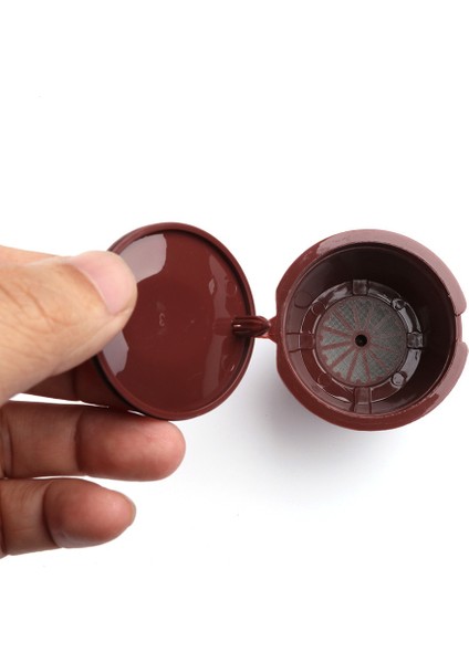 Mor Tarzı 3 Adet Kahve Kapsül Filtreleri Doldurulabilir Yeniden Kullanılabilir Kahve Kapsül Bardakları Kaşık Fırça ile Nespresso Dolce Gusto Için Cof Ware (Yurt Dışından)